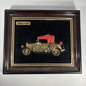 Ford A1929 by Omar Weigandt / Horological Art Steampunk Wall Hanging, Argenti
